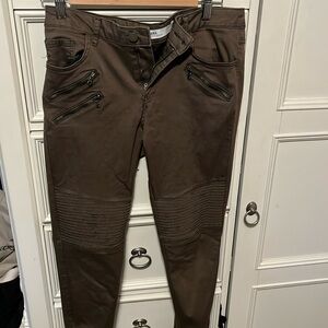 Zara Moto Denim pants